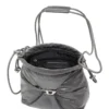 scrunch-d bucket Scrunch-D-Bucket-väska i glänsande skrynkligt läder