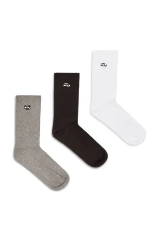 skm-d-oval 3-pack bomullsstrumpor med broderat Oval D-märke