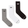skm-d-tennis-crew-17,5 3-pack ribbade strumpor med D-logotyp skm-d-tennis-crew-17,5 3-pack ribbade strumpor med D-logotyp