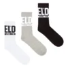 skm-ray-threepack 3-pack strumpor med logotyp på resåren skm-ray-threepack 3-pack strumpor med logotyp på resåren