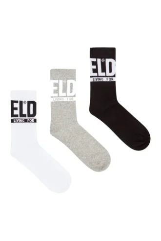 skm-ray-threepack 3-pack strumpor med logotyp på resåren
