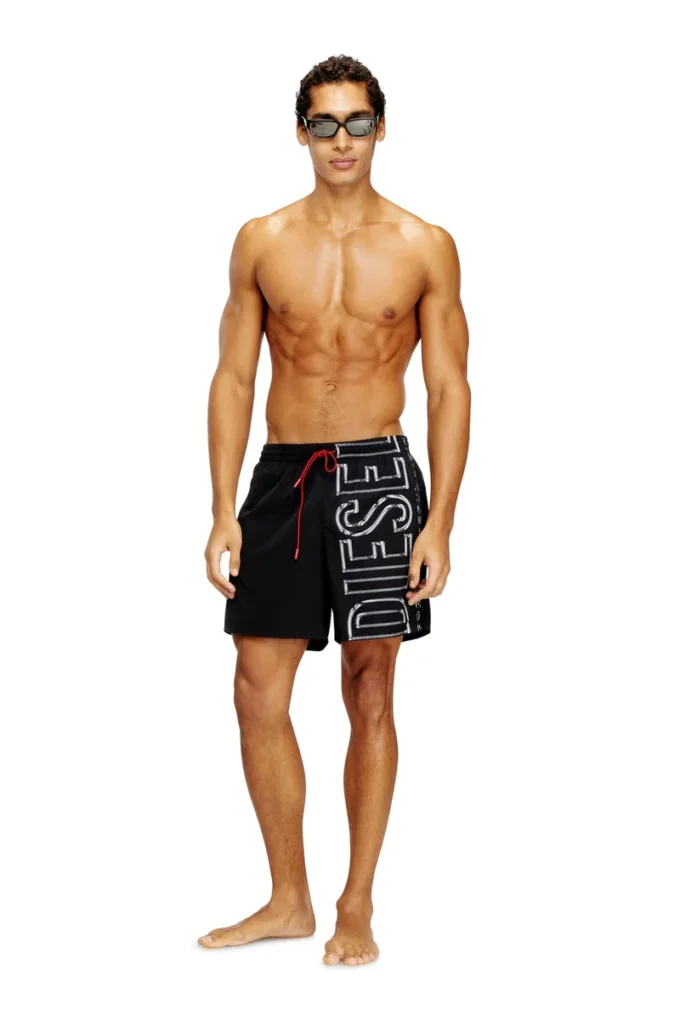 soccer-41-d-core Badshorts med överdimensionerat logotryck soccer-41-d-core Badshorts med överdimensionerat logotryck