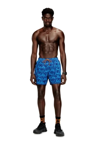 soccer-41-d-pop Badshorts med logotryck över hela plagget