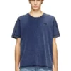 t-adjind-new Sliten T-shirt med denimeffekt t-adjind-new Sliten T-shirt med denimeffekt