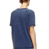 t-adjind-new Sliten T-shirt med denimeffekt t-adjind-new Sliten T-shirt med denimeffekt