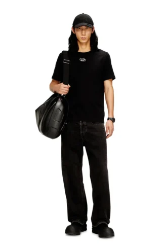 t-adjust-od T-shirt med metalliskt Oval D