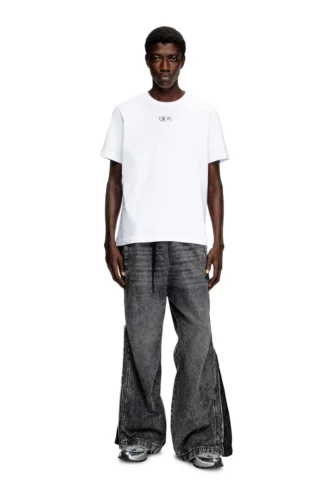 t-adjust-od T-shirt med metalliskt Oval D