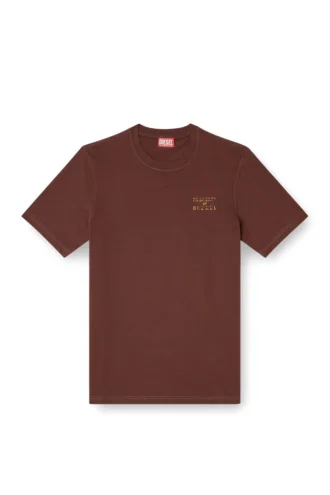 t-adjust-v5 T-shirt i bomull med pufftryck