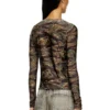 t-afry Knytkofta med blandade kamouflageprint t-afry Knytkofta med blandade kamouflageprint