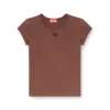 t-angie-od T-shirt med utskuren broderad logotyp t-angie-od T-shirt med utskuren broderad logotyp