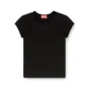 t-angie-od T-shirt med utskuren broderad logotyp t-angie-od T-shirt med utskuren broderad logotyp
