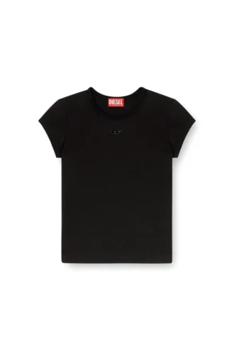 t-angie-od T-shirt med utskuren broderad logotyp