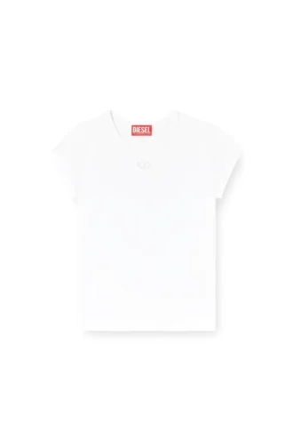 t-angie-od T-shirt med utskuren broderad logotyp