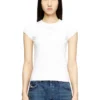 t-angie-od T-shirt med utskuren broderad logotyp t-angie-od T-shirt med utskuren broderad logotyp