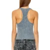 t-aniesse Ribbad racerback-top med knappöppning t-aniesse Ribbad racerback-top med knappöppning