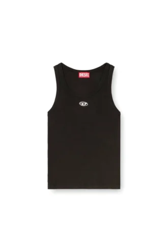 t-anki-od Slim ribbad linne med metalliskt Oval D