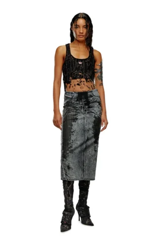 t-bils-dev Tulle-linne med sliten jersey