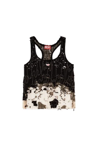 t-bils-dev Tulle-linne med sliten jersey