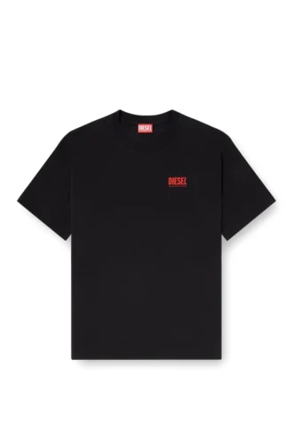 t-boxt-bisk Bomullst-shirt med Diesel Biscotto-tryck