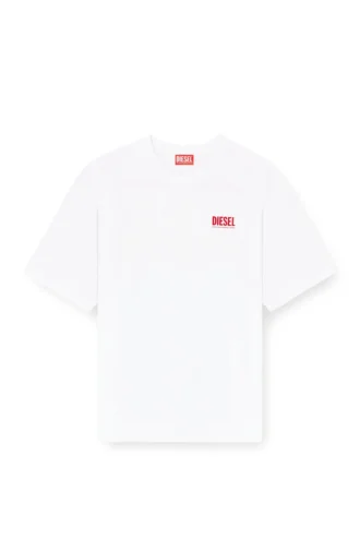 t-boxt-bisk Bomullst-shirt med Diesel Biscotto-tryck