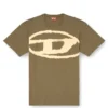 t-boxt-bleach T-shirt med blekt Oval D-logo t-boxt-bleach T-shirt med blekt Oval D-logo