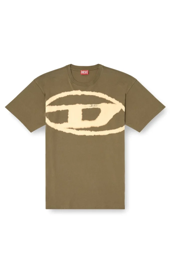 t-boxt-bleach T-shirt med blekt Oval D-logo t-boxt-bleach T-shirt med blekt Oval D-logo