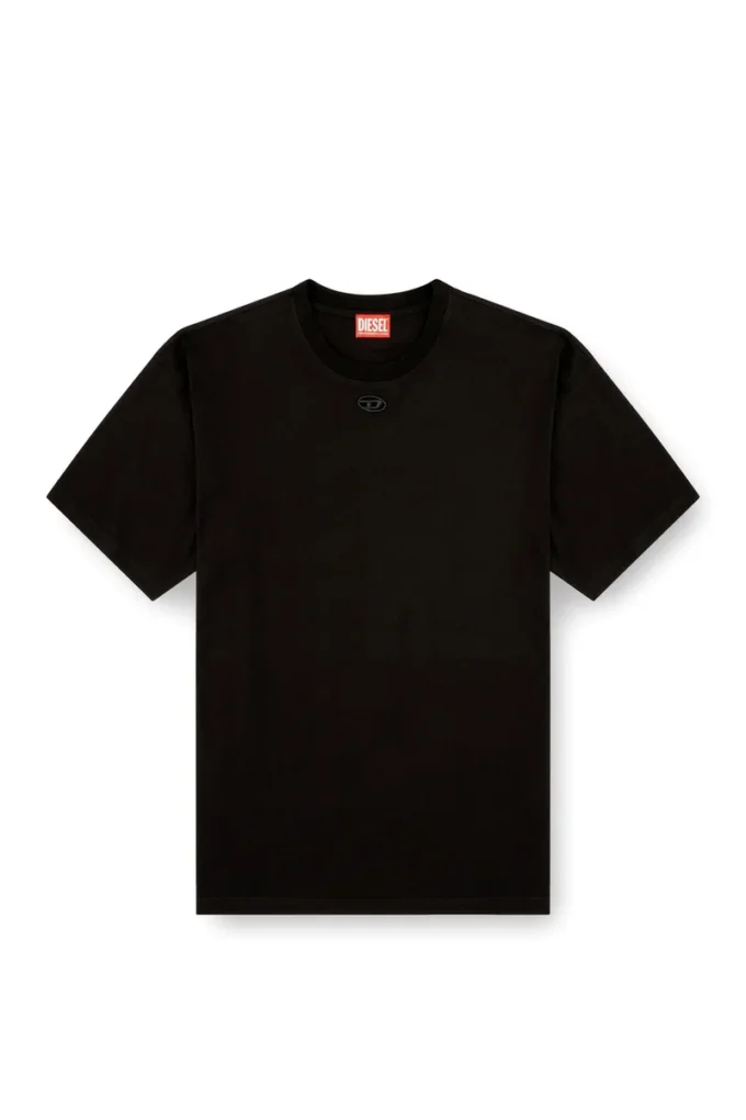 t-boxt-dco Avslappnad bomullst-shirt med broderad oval D t-boxt-dco Avslappnad bomullst-shirt med broderad oval D