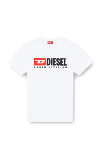 t-boxt-div T-shirt med Diesel-patchlogotyp