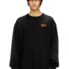 t-boxt-ls-bisk Avslappnad långärmad T-shirt med Diesel-logotyper t-boxt-ls-bisk Avslappnad långärmad T-shirt med Diesel-logotyper