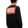 t-boxt-ls-bisk Avslappnad långärmad T-shirt med Diesel-logotyper t-boxt-ls-bisk Avslappnad långärmad T-shirt med Diesel-logotyper