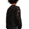 t-boxt-ls-devor T-shirt i tyll med sliten jersey t-boxt-ls-devor T-shirt i tyll med sliten jersey