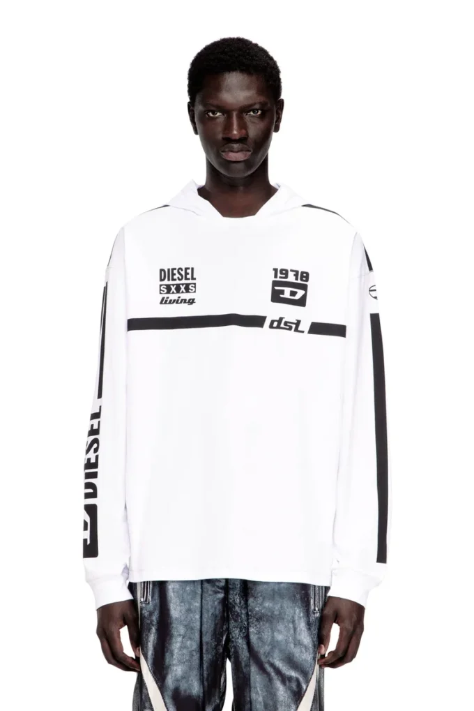 t-boxt-ls-hood-rib Hoodie-T-shirt med kontrastgrafik t-boxt-ls-hood-rib Hoodie-T-shirt med kontrastgrafik