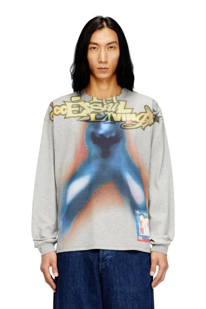 t-boxt-ls-v1 Bomullst-shirt med digitaltryck t-boxt-ls-v1 Bomullst-shirt med digitaltryck