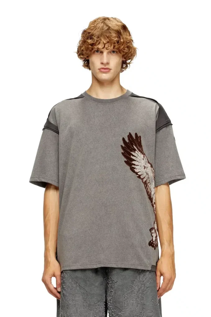 t-boxt-peeloff Peel-off T-shirt med örnmotiv t-boxt-peeloff Peel-off T-shirt med örnmotiv