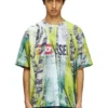 t-boxt-r13 T-shirt med trompe l’oeil-tryck t-boxt-r13 T-shirt med trompe l’oeil-tryck
