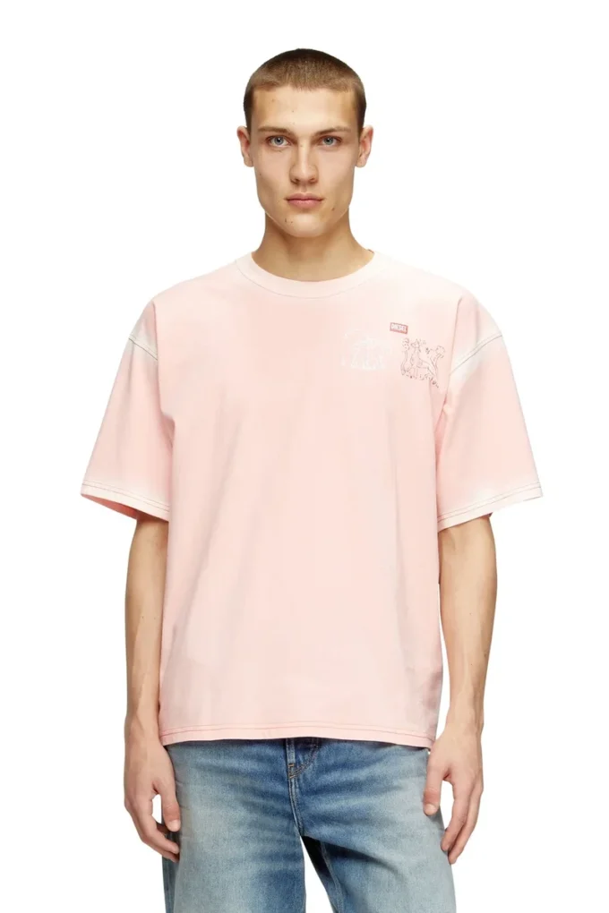 t-boxt-t10 T-shirt med svärdtryck t-boxt-t10 T-shirt med svärdtryck