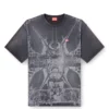 t-boxt-t13 T-shirt med tonalt medeltida tryck t-boxt-t13 T-shirt med tonalt medeltida tryck