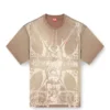 t-boxt-t13 T-shirt med tonalt medeltida tryck t-boxt-t13 T-shirt med tonalt medeltida tryck