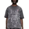 t-boxt-t13 T-shirt med tonalt medeltida tryck t-boxt-t13 T-shirt med tonalt medeltida tryck