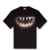 t-boxt-t21 Bomullst-shirt med hajmunstryck t-boxt-t21 Bomullst-shirt med hajmunstryck