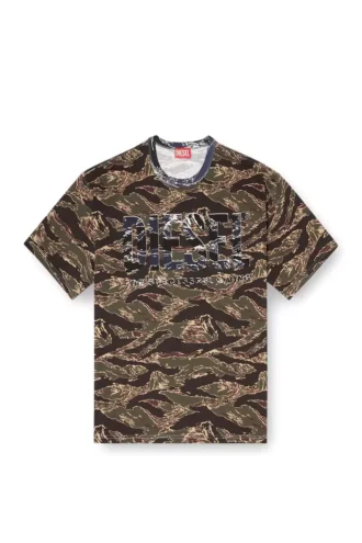 t-boxt-t22 Camo T-shirt med camo-logotyp