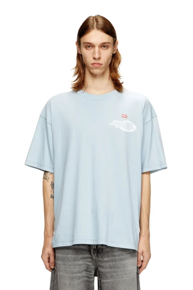 t-boxt-t23 Bomullst-shirt med grafiskt tryck t-boxt-t23 Bomullst-shirt med grafiskt tryck