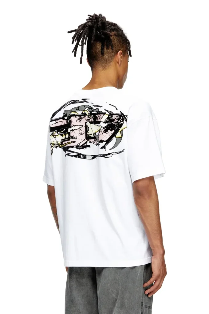 t-boxt-t24 T-shirt med Oval D-logotyp t-boxt-t24 T-shirt med Oval D-logotyp