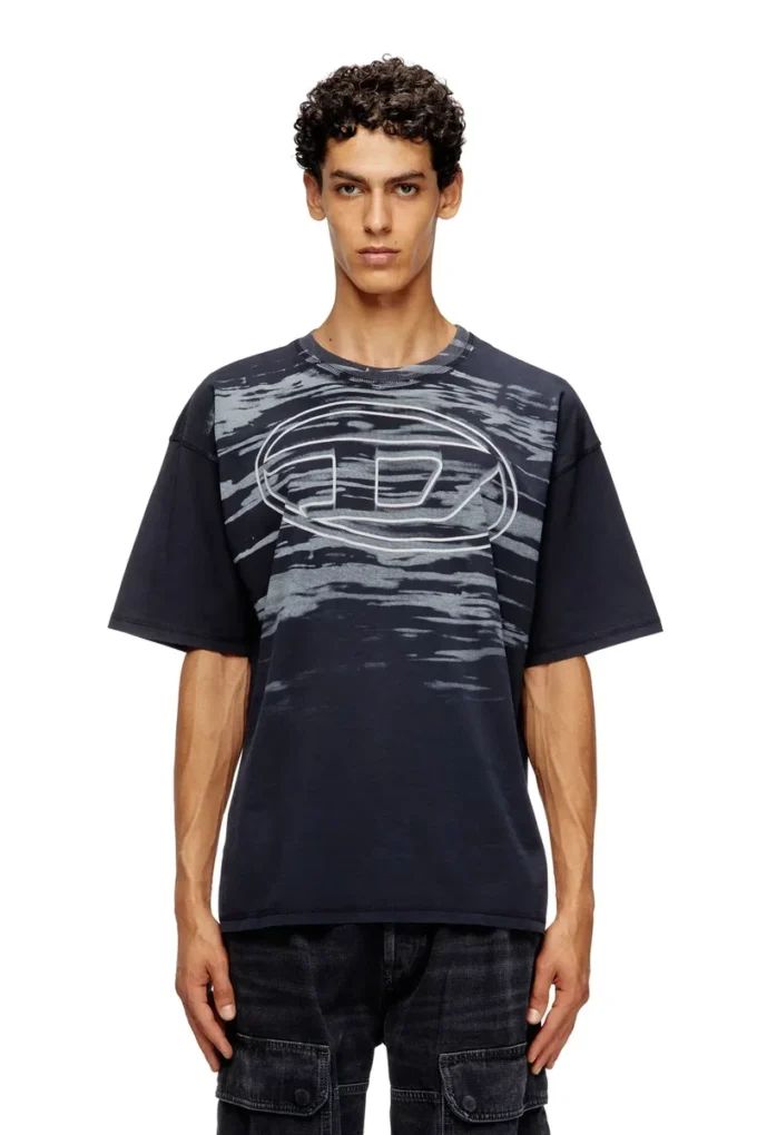t-boxt-t5 Bomullst-shirt med Oval D-tryck t-boxt-t5 Bomullst-shirt med Oval D-tryck
