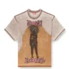 t-boxt-v12 Avslappnad T-shirt med tryck och nitar