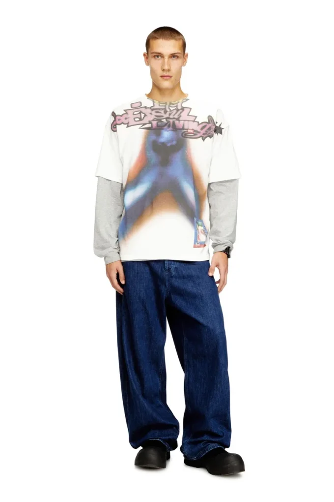 t-boxt-v13 Avslappnad bomullst-shirt med digitalt tryck t-boxt-v13 Avslappnad bomullst-shirt med digitalt tryck