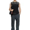 t-brico-new Faded tank top med utskuren oval D