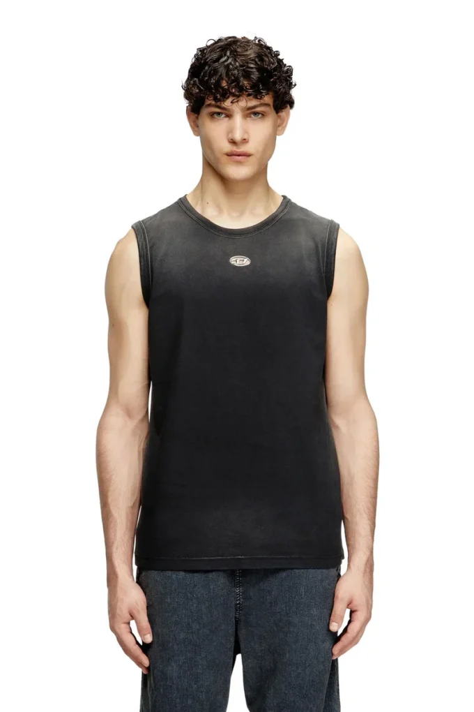 t-brico-new Faded tank top med utskuren oval D