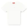 t-ele-long-od Slim fit ribbad T-shirt med metalliskt Oval D t-ele-long-od Slim fit ribbad T-shirt med metalliskt Oval D