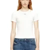 t-ele-long-od Slim fit ribbad T-shirt med metalliskt Oval D t-ele-long-od Slim fit ribbad T-shirt med metalliskt Oval D